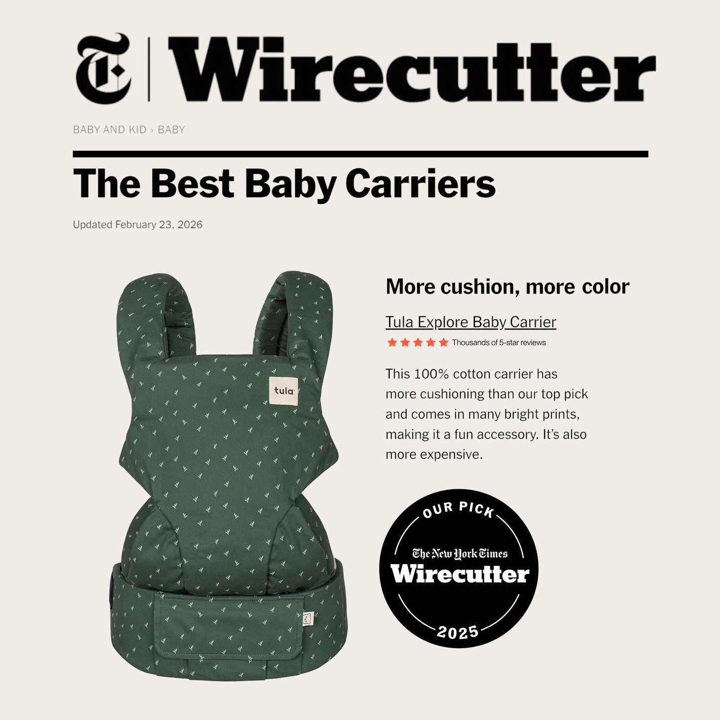 White - Puffer Explore Baby Carrier