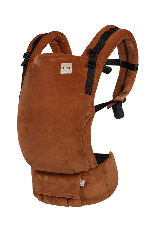 Caramel - Velour Free-to-Grow Baby Carrier
