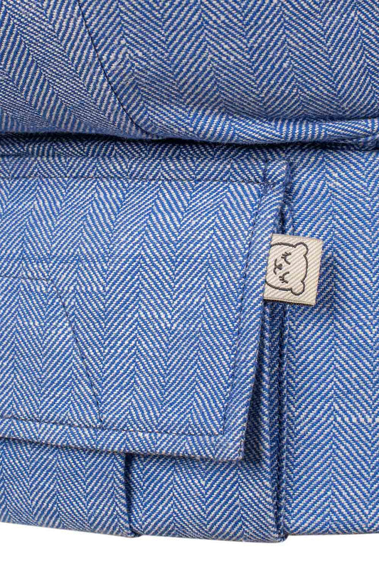Ocean - Linen Toddler Carrier pocket