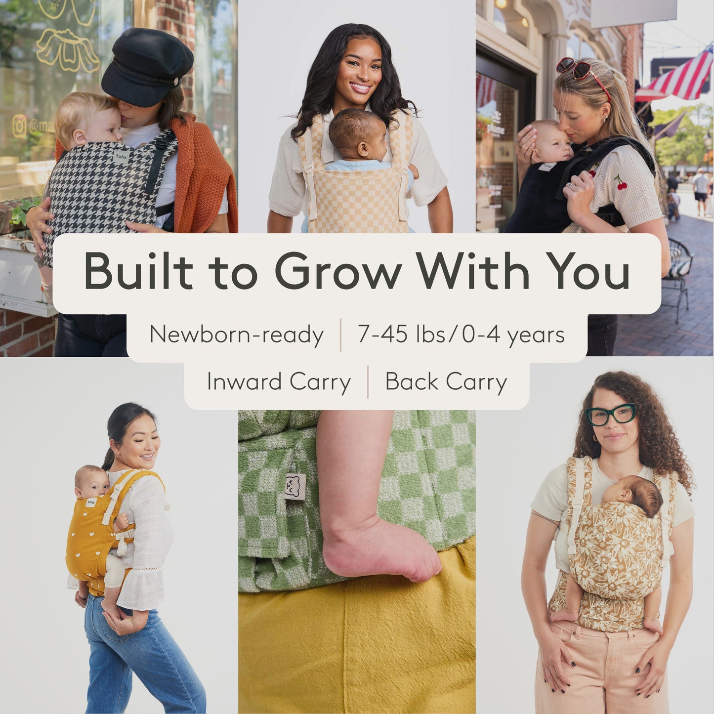 Spruce - Linen Free-to-Grow Baby Carrier