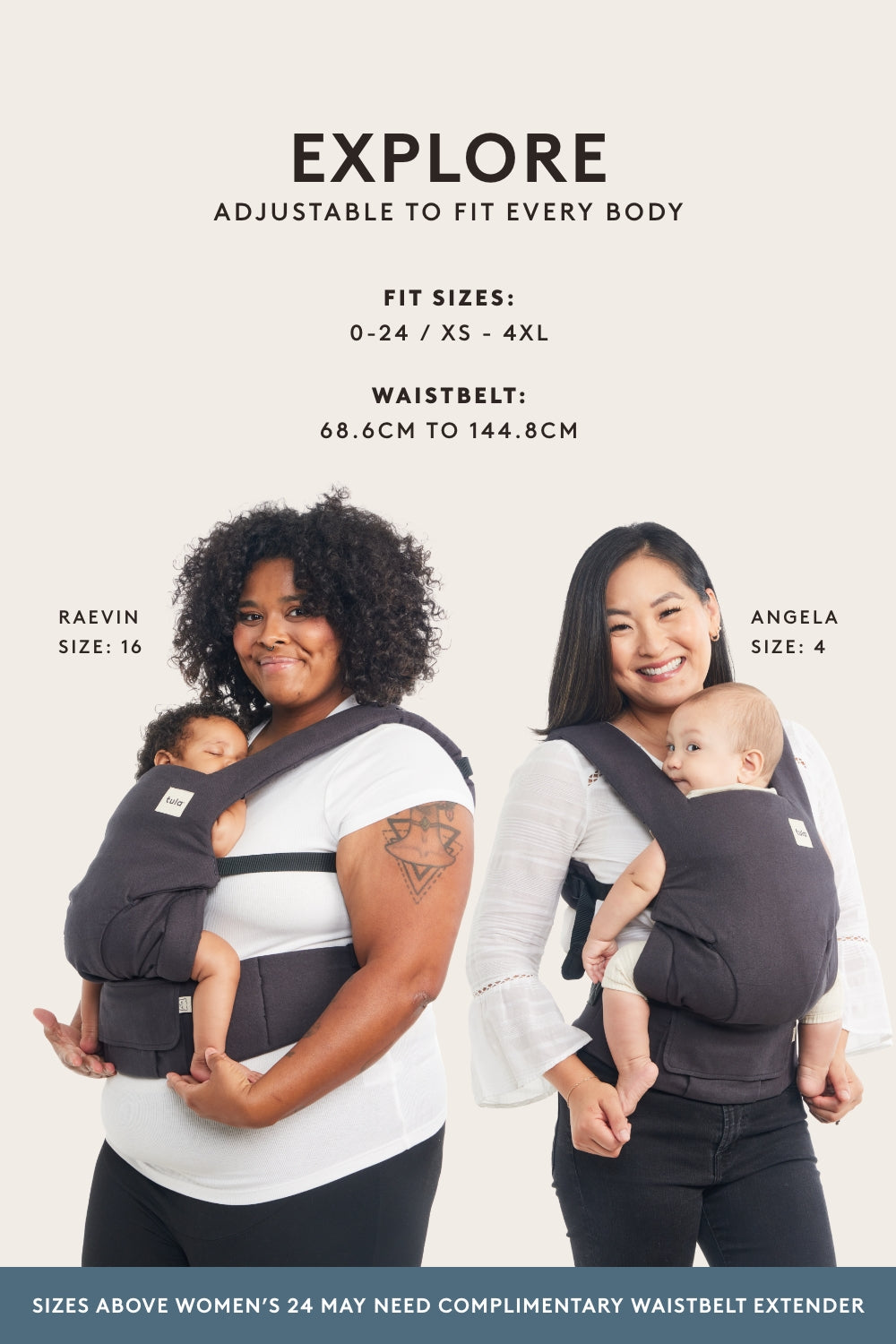 Basil - Linen Explore Baby Carrier