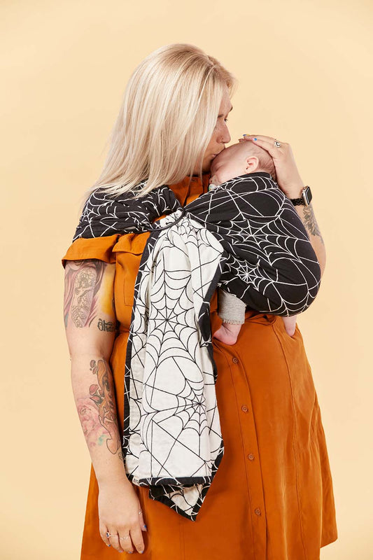 Spider Web Black - Woven Ring Sling