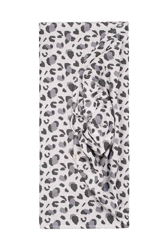 Snow Leopard - Signature Woven Baby Sling folded