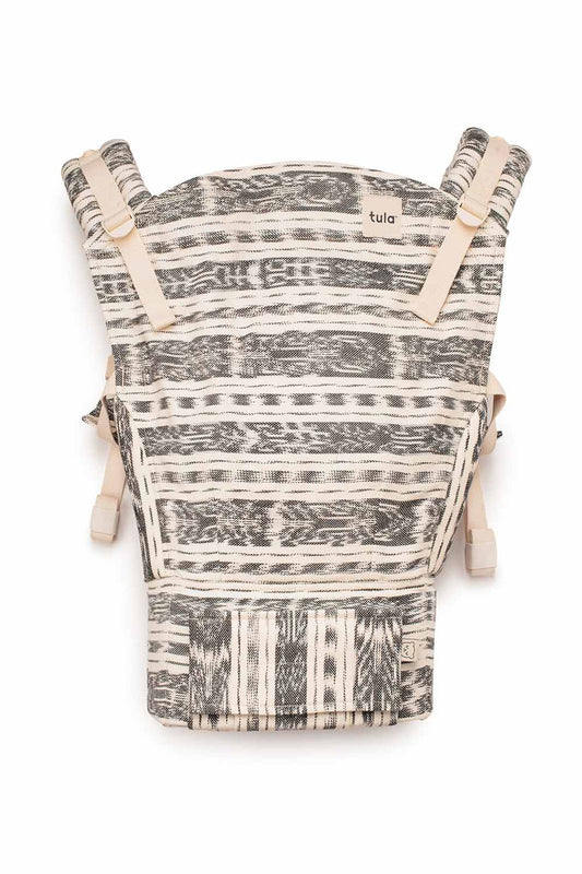 Black and White Ikat - Signature Handwoven Standard Baby Carrier