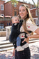 Raven - Velour Free-to-Grow Baby Carrier