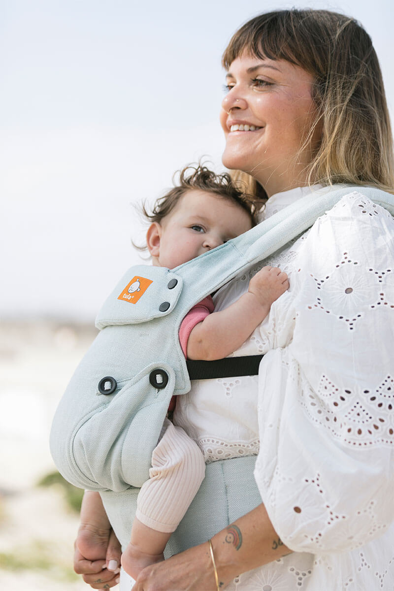 Seafoam - Linen Explore Baby Carrier