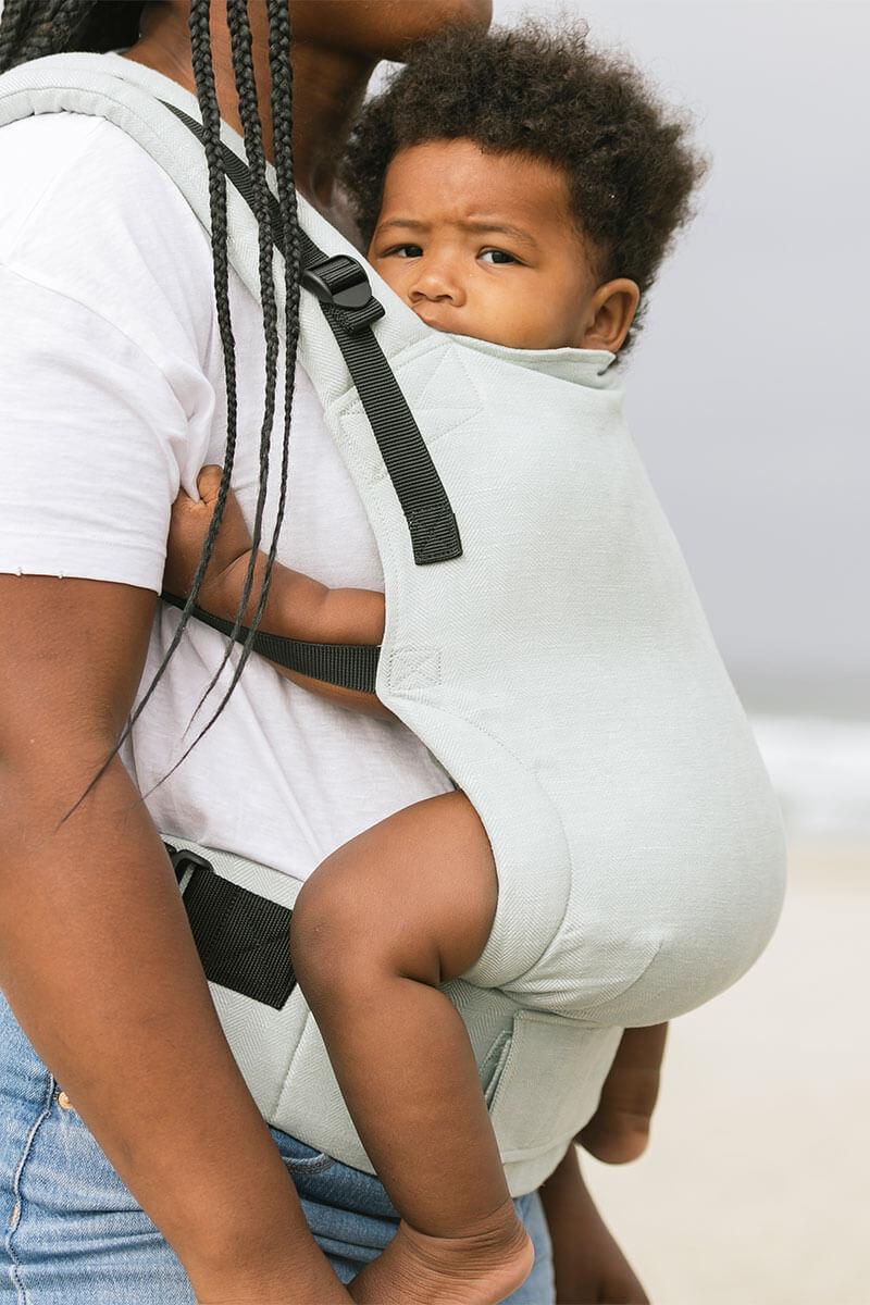 Seafoam - Linen Free-to-Grow Baby Carrier